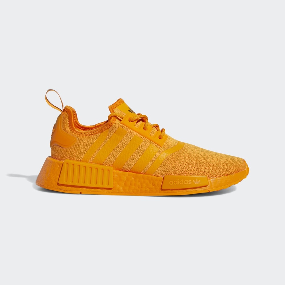 Adidas Originals men’s NMD_R1 Shoes, Bright Orange/Core Black size 9.5